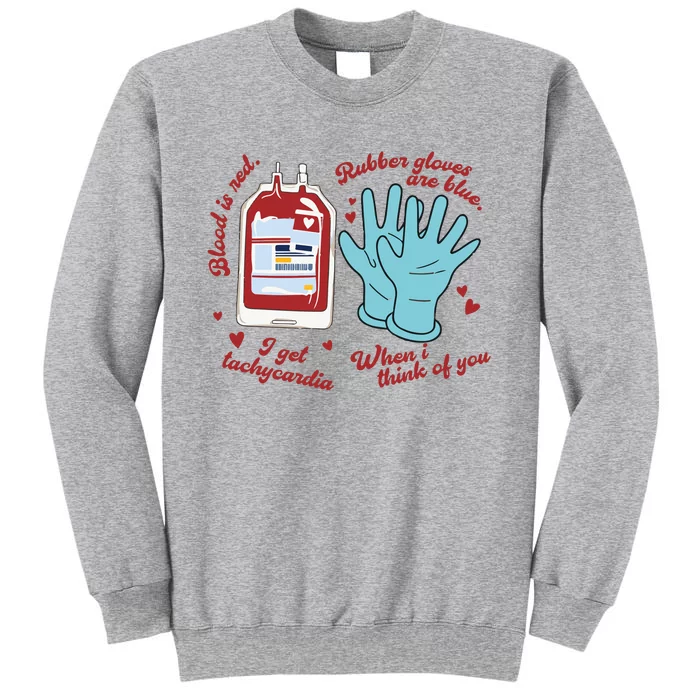 Cute Nurse Valentines Day Tall Sweatshirt