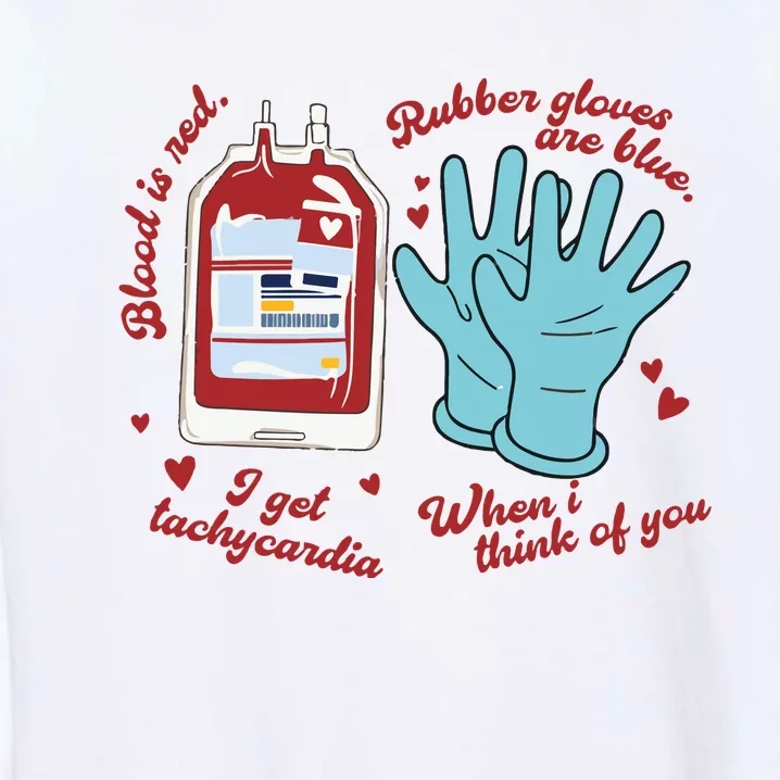 Cute Nurse Valentines Day Garment-Dyed Sweatshirt