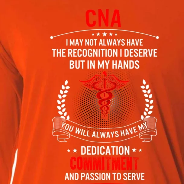 Cna Nurse Week My Hands Have Passion Gift Cooling Performance Long Sleeve Crew