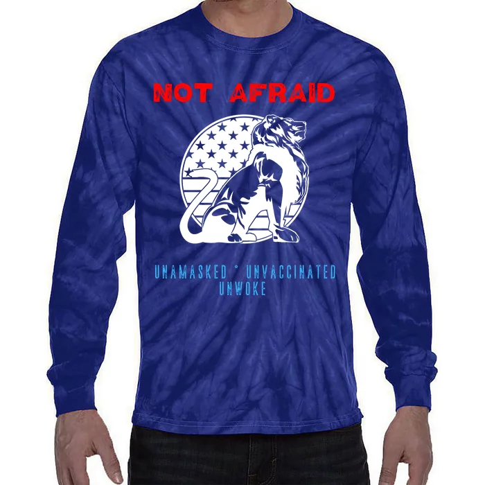 Conservative Not Woke Tie-Dye Long Sleeve Shirt