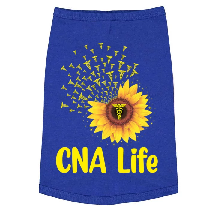 Cute Nurse Week Cna Life Sunflower Medical Funny Nursing Gift Doggie Tank