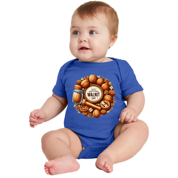 Celebrate National Walnut Day Gift Baby Bodysuit