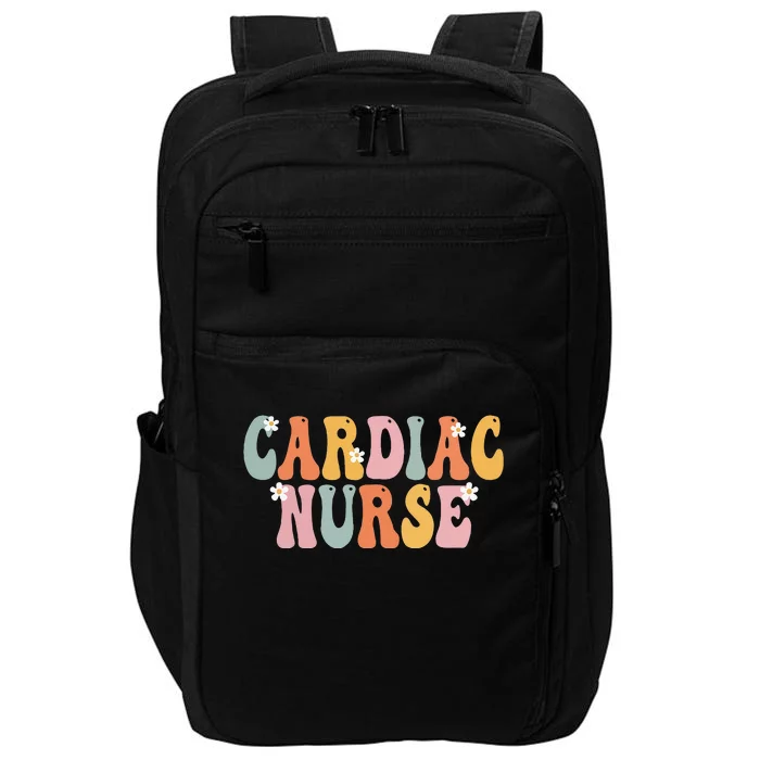 Cardiac Nurse Week Groovy Appreciation Day For Women Work Impact Tech Backpack