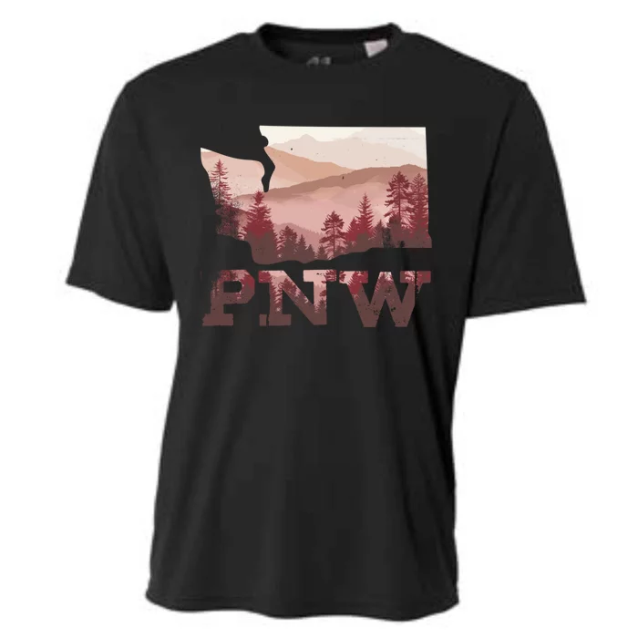 Cute North West Pnw Pacific Northwest Gift Cooling Performance Crew T-Shirt