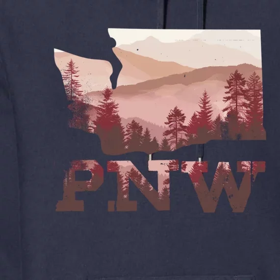 Cute North West Pnw Pacific Northwest Gift Premium Hoodie