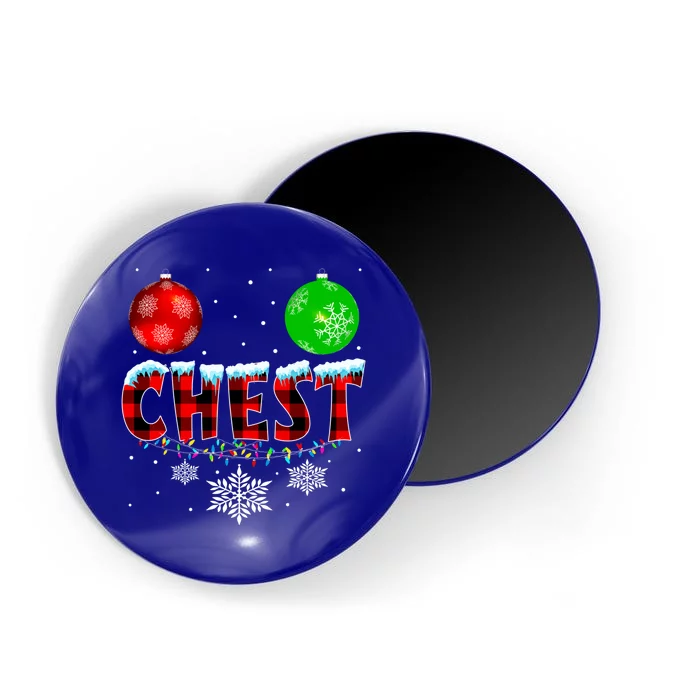 Chest Nuts Xmas Matching Couples Chestnuts Christmas Chest Funny Gift Magnet