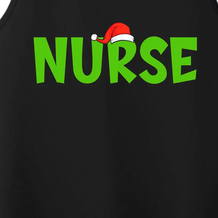 Christmas Nurse Xmas Er Nurse Christmas Gift Performance Tank