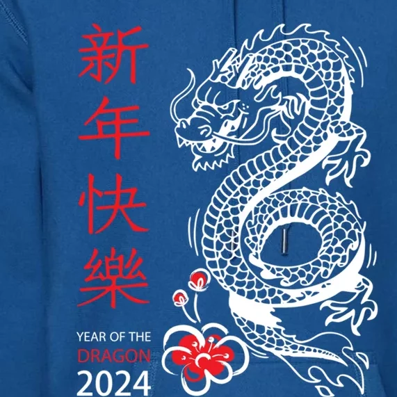 Chinese New Year 2024 Year Of The Dragon Horoscope Funny Gift Premium Hoodie