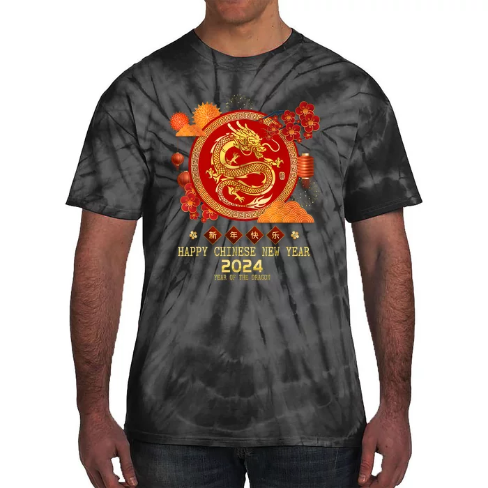 Chinese New Year 2024 Happy New Year 2024 Year Of The Dragon Tie-Dye T-Shirt