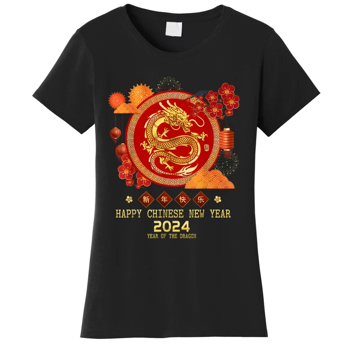 Chinese New Year 2024 Happy New Year 2024 Year Of The Dragon Women's T-Shirt