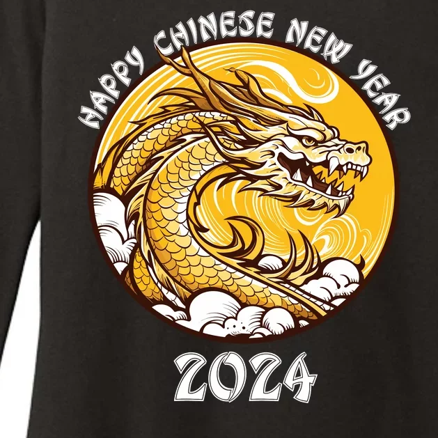 Chinese New Year 2024 Year Of The Dragon Happy New Year 2024 Chinese Lunar Womens CVC Long Sleeve Shirt