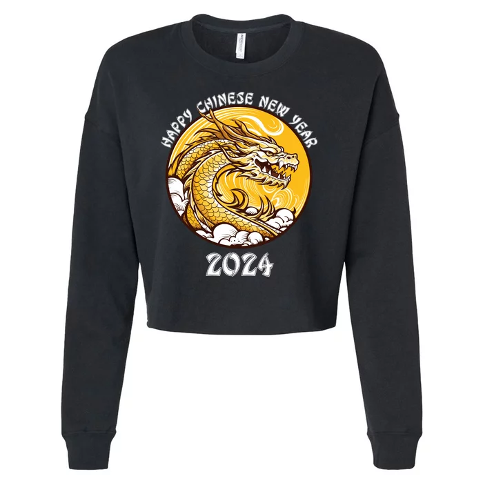 Chinese New Year 2024 Year Of The Dragon Happy New Year 2024 Chinese Lunar Cropped Pullover Crew