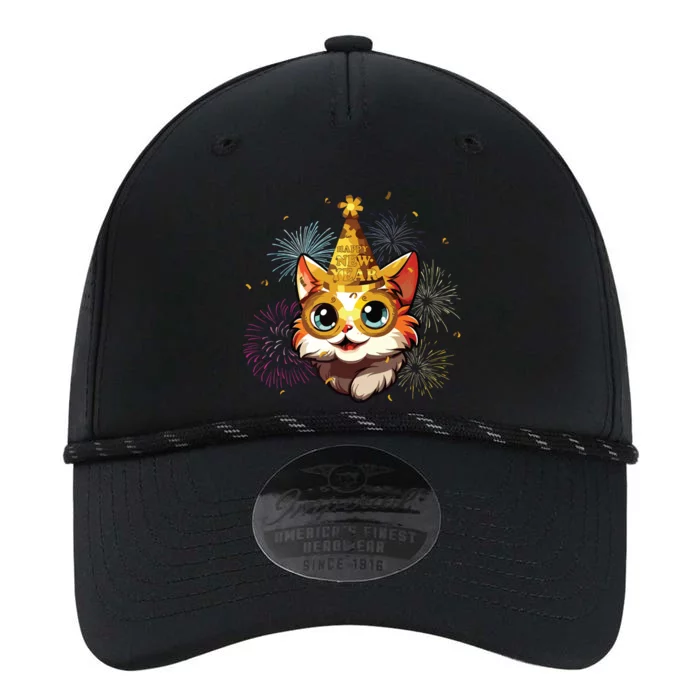 Cat New Years Eve Party Happy New Year 2024 Fireworks Performance The Dyno Cap