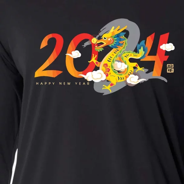 Chinese New Year 2024 Year Of The Dragon Lunar New Year 2024 Cooling Performance Long Sleeve Crew