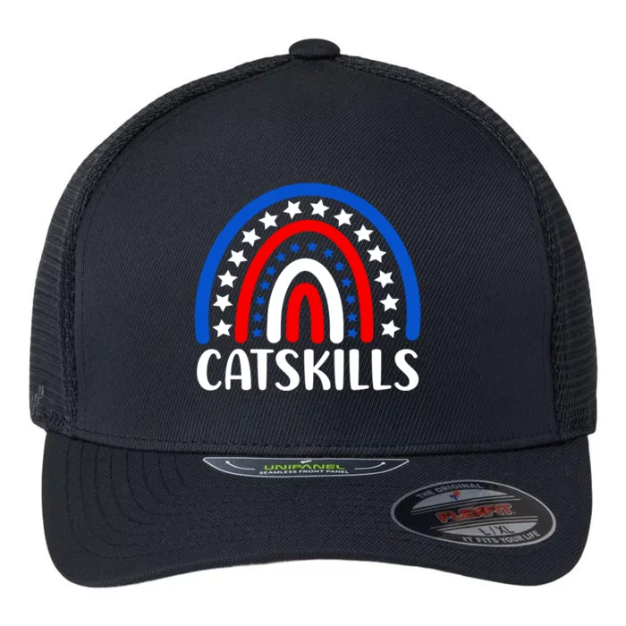 Catskills New York Gift I Love Catskills New Usa Gift Flexfit Unipanel Trucker Cap