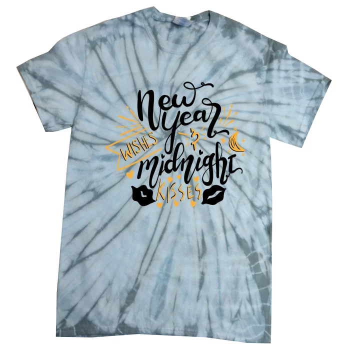 Cute New Year Wishes Midnight New Years Party Design Gift Tie-Dye T-Shirt