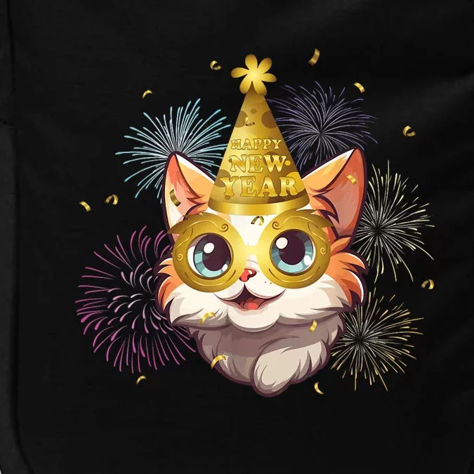 Cat New YearS Eve Party Happy New Year 2024 Fireworks Impact Tech Backpack