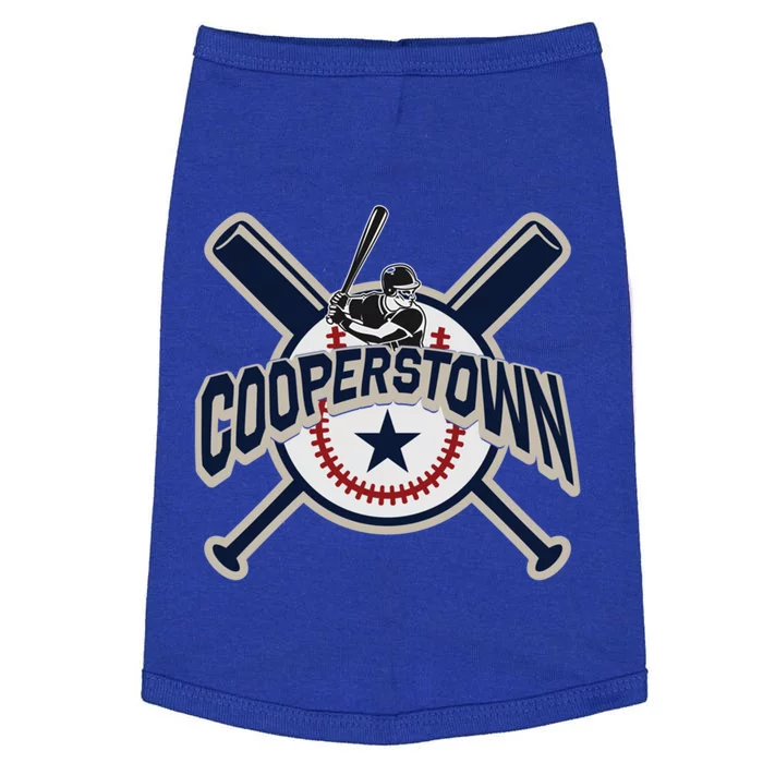 Cooperstown New York Baseball Game Family Vacation Gift Doggie Tank