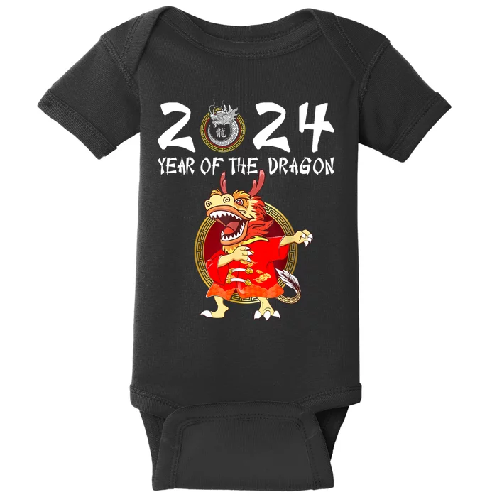 Chinese New Year 2024 Year Of The Dragon Happy New Year 2024 Baby Bodysuit