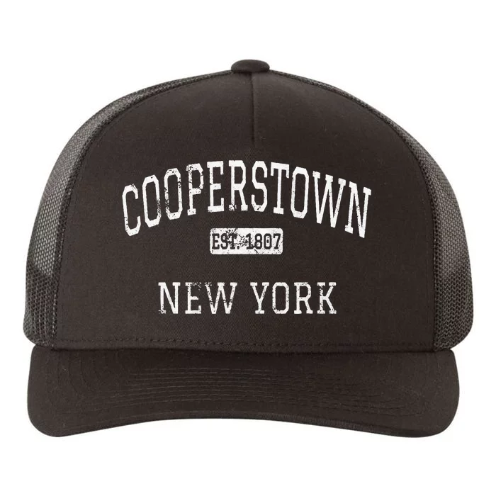 Cooperstown New York NY Vintage Yupoong Adult 5-Panel Trucker Hat