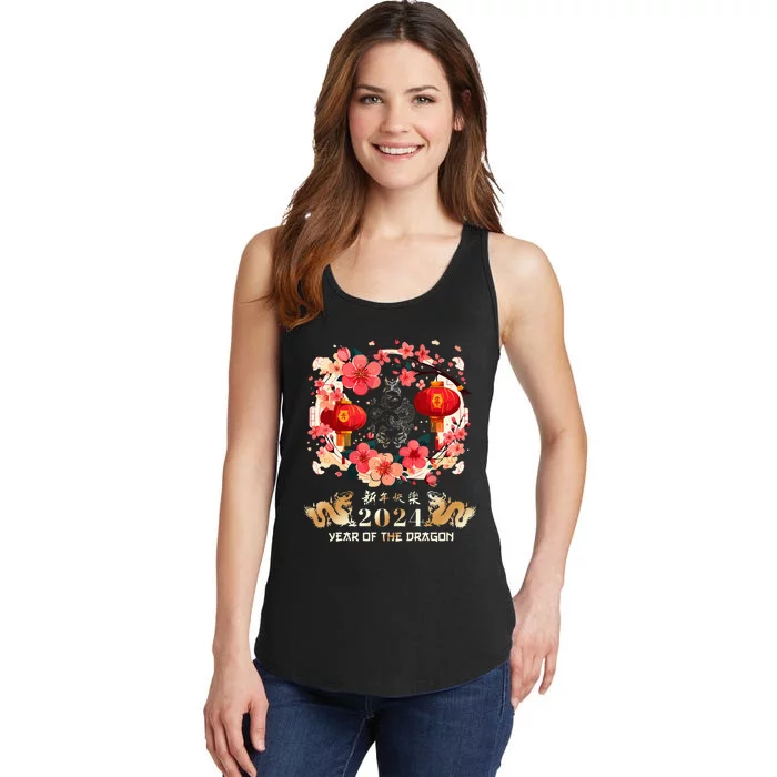 Chinese New Year 2024 Year Of The Dragon Lunar New Year 2024 Ladies Essential Tank