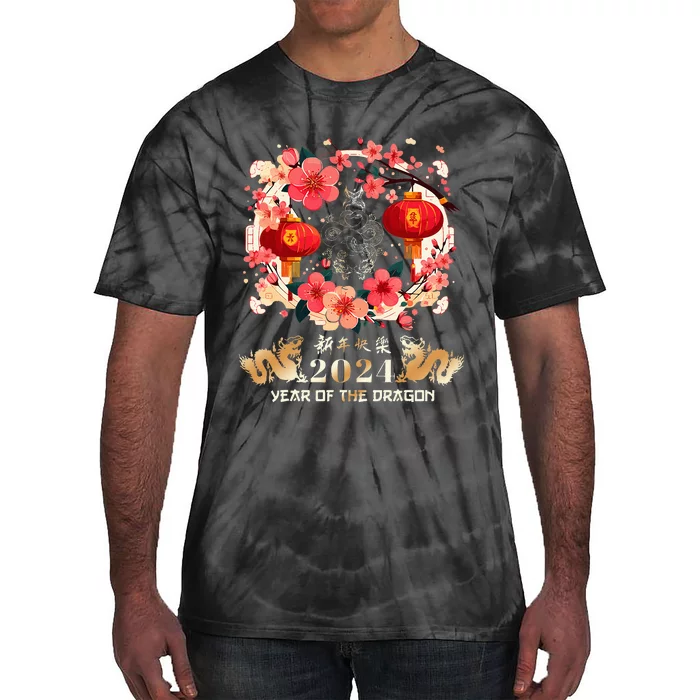 Chinese New Year 2024 Year Of The Dragon Lunar New Year 2024 Tie-Dye T-Shirt