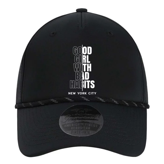 Cool New York City Good With Bad Habits Graphic Designs Gift Performance The Dyno Cap