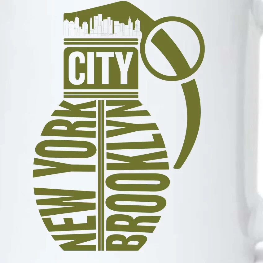 Cool New York City Brooklyn Grenade Design Black Color Changing Mug