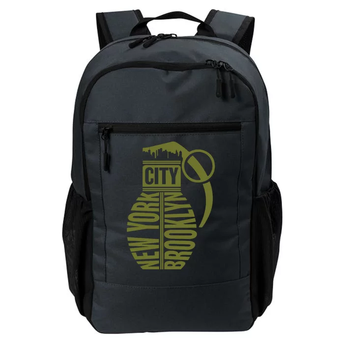 Cool New York City Brooklyn Grenade Design Daily Commute Backpack