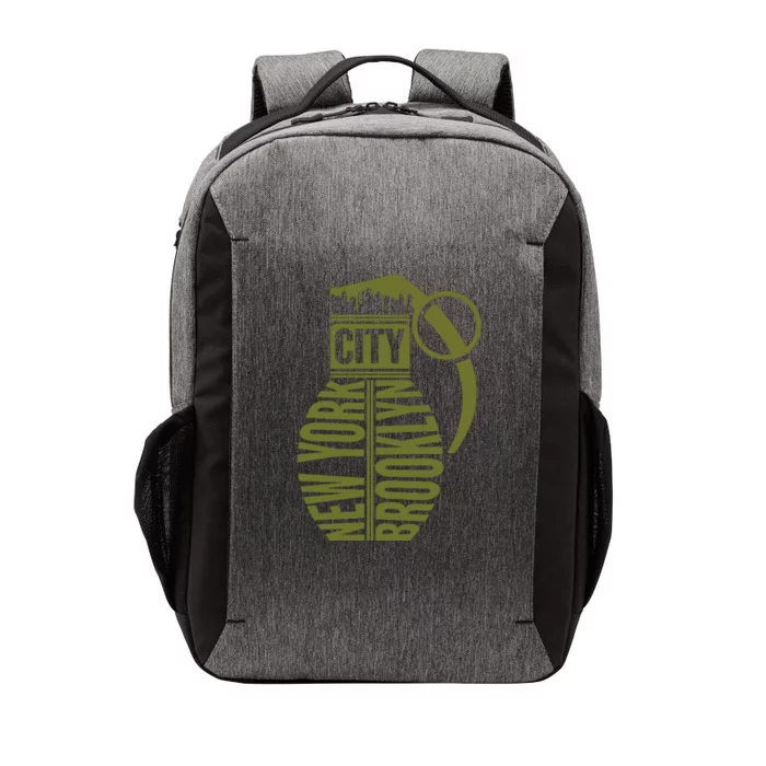 Cool New York City Brooklyn Grenade Design Vector Backpack