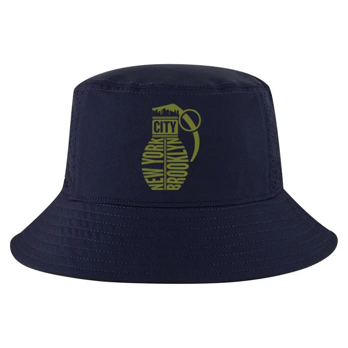 Cool New York City Brooklyn Grenade Design Cool Comfort Performance Bucket Hat