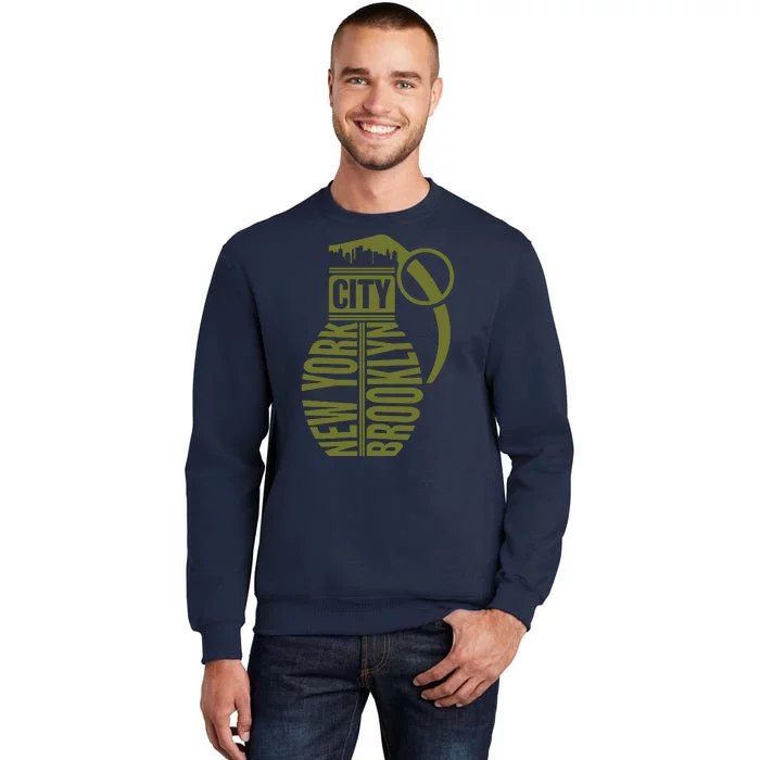 Cool New York City Brooklyn Grenade Design Sweatshirt