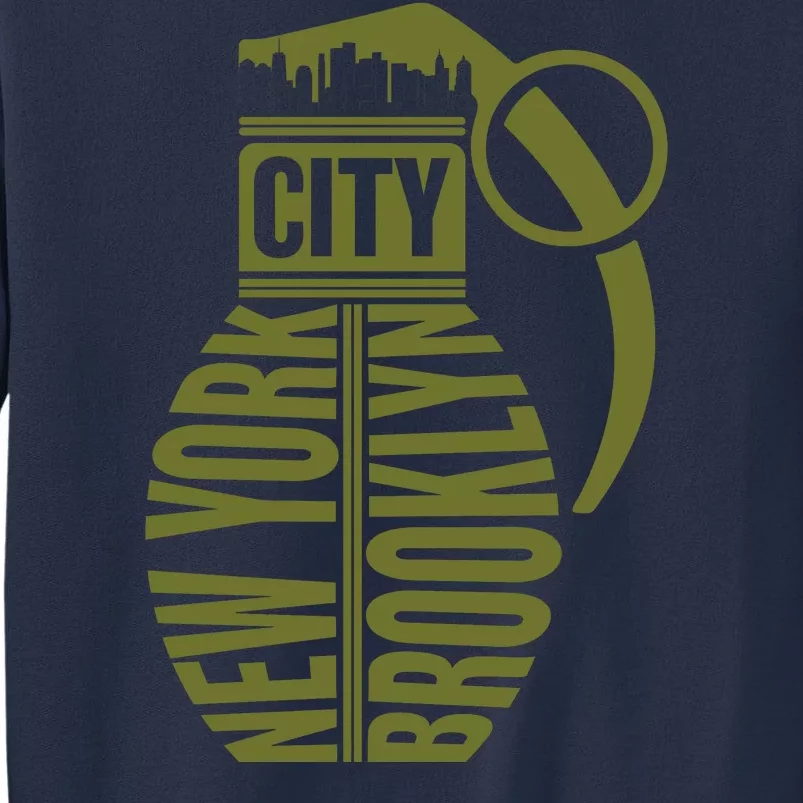 Cool New York City Brooklyn Grenade Design Sweatshirt