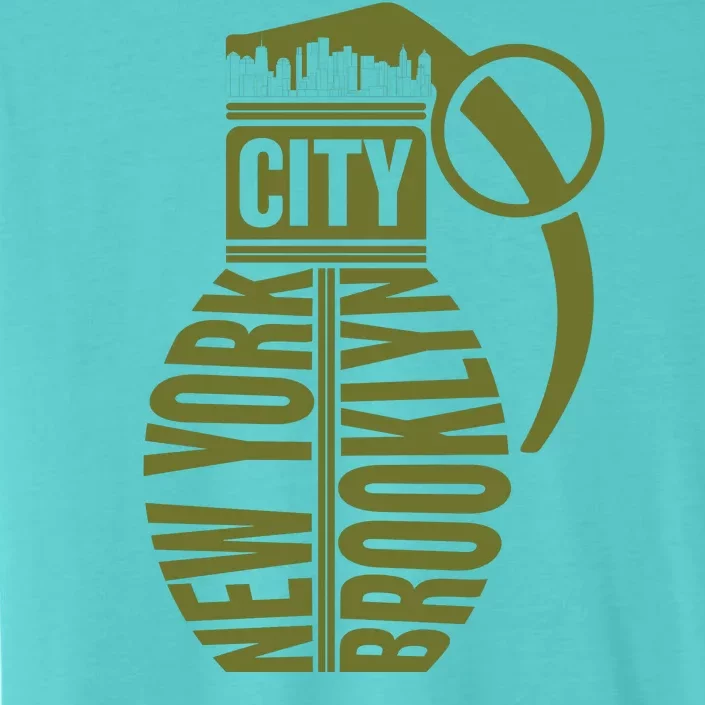 Cool New York City Brooklyn Grenade Design ChromaSoft Performance T-Shirt