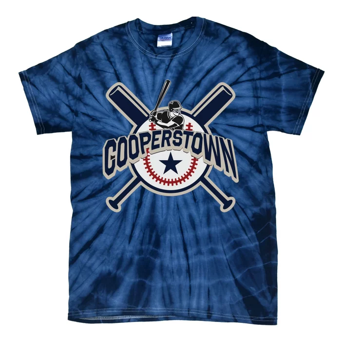 Cooperstown New York Baseball Game Family Vacation Tie-Dye T-Shirt