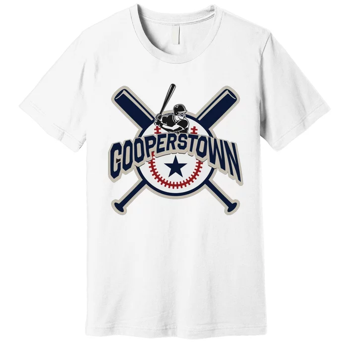 Cooperstown New York Baseball Game Family Vacation Premium T-Shirt