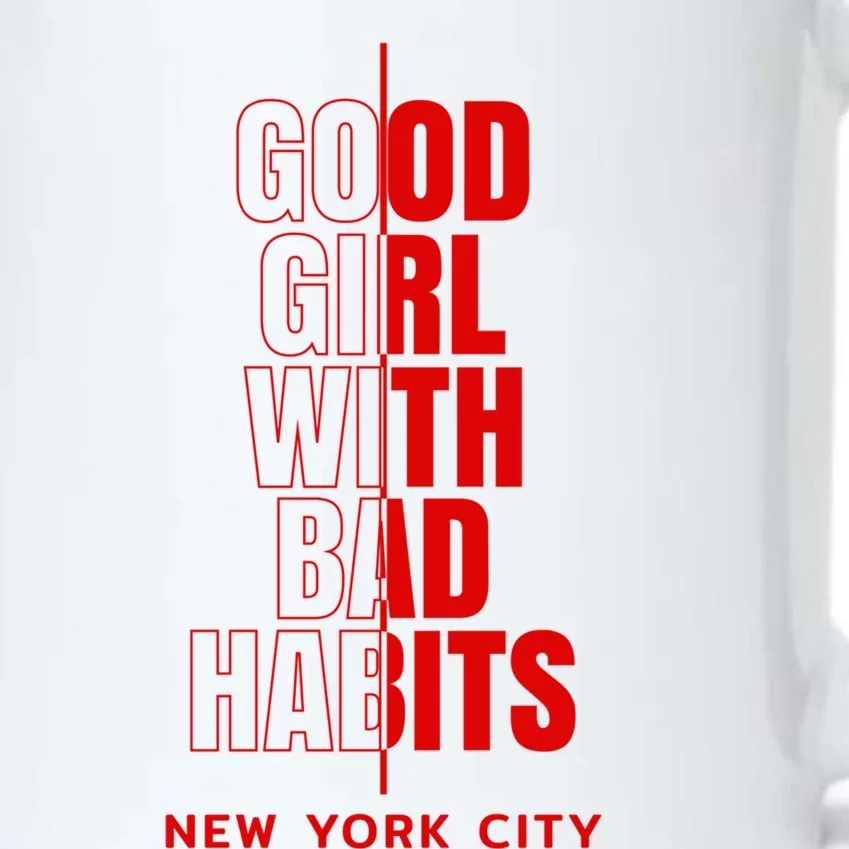 Cool New York City Good With Bad Habits Graphic Designs Meaningful Gift Black Color Changing Mug