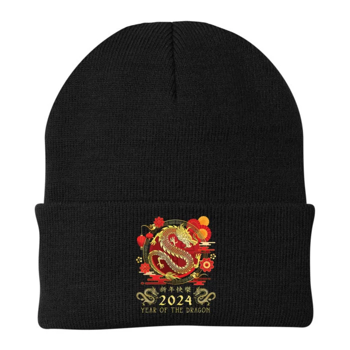 Chinese New Year 2024 Year Of The Dragon Happy New Year 2024 Knit Cap Winter Beanie