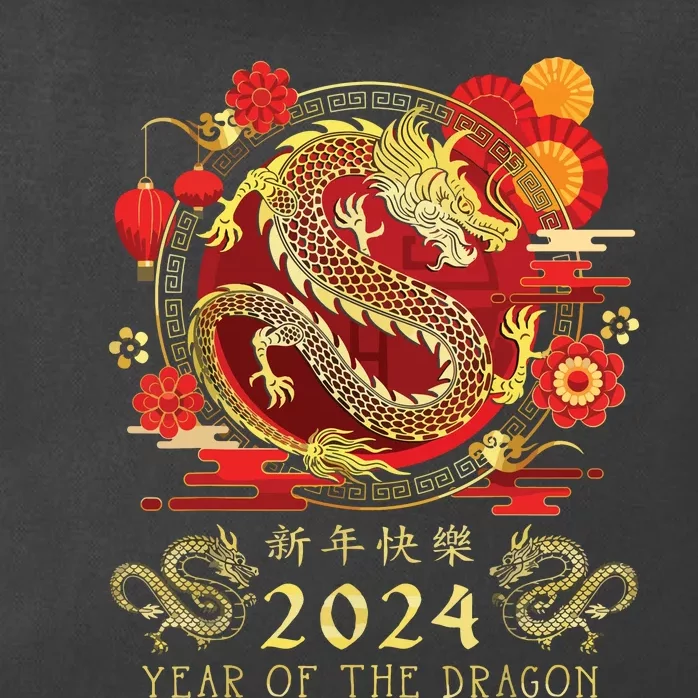 Chinese New Year 2024 Year Of The Dragon Happy New Year 2024 Zip Tote Bag