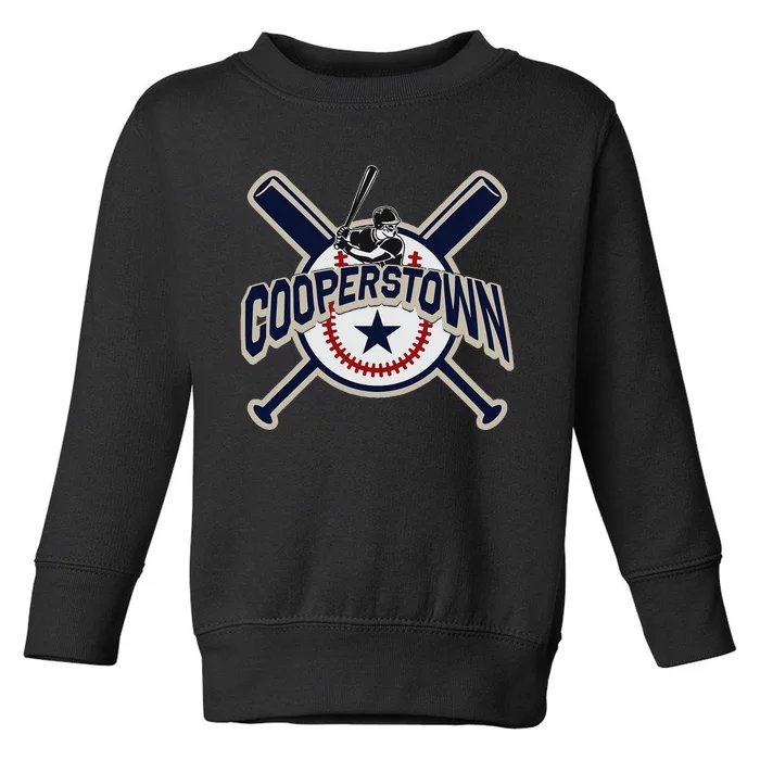 Cooperstown New York Baseball Game Family Toddler Sweatshirt