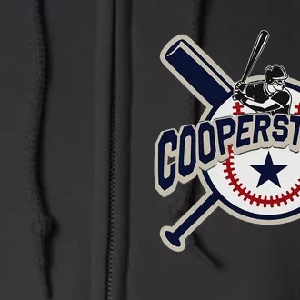 Cooperstown New York Baseball Game Family Full Zip Hoodie