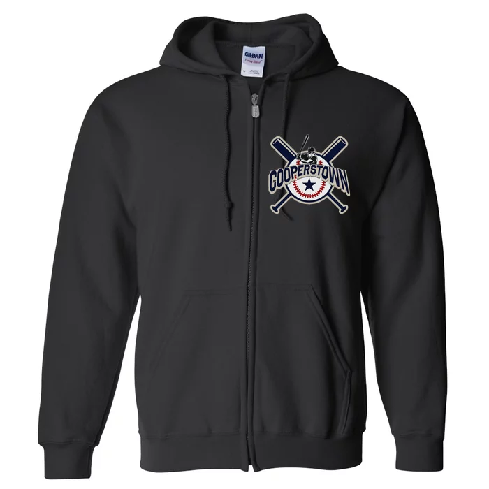 Cooperstown New York Baseball Game Family Full Zip Hoodie