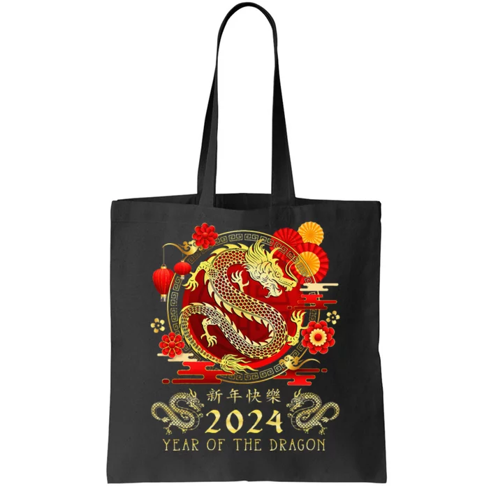 Chinese New Year 2024 Year Of The Dragon Happy New Year 2024 Tote Bag