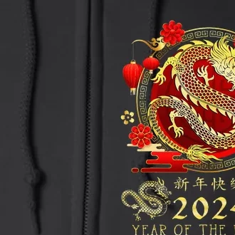 Chinese New Year 2024 Year Of The Dragon Happy New Year 2024 Full Zip Hoodie