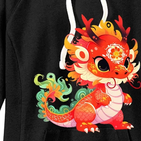 Chinese New Year 2024 Baby Dragon Gifts Celebration Women's Fleece Hoodie