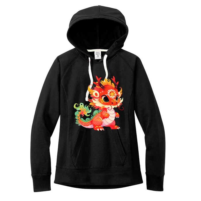 Chinese New Year 2024 Baby Dragon Gifts Celebration Women's Fleece Hoodie