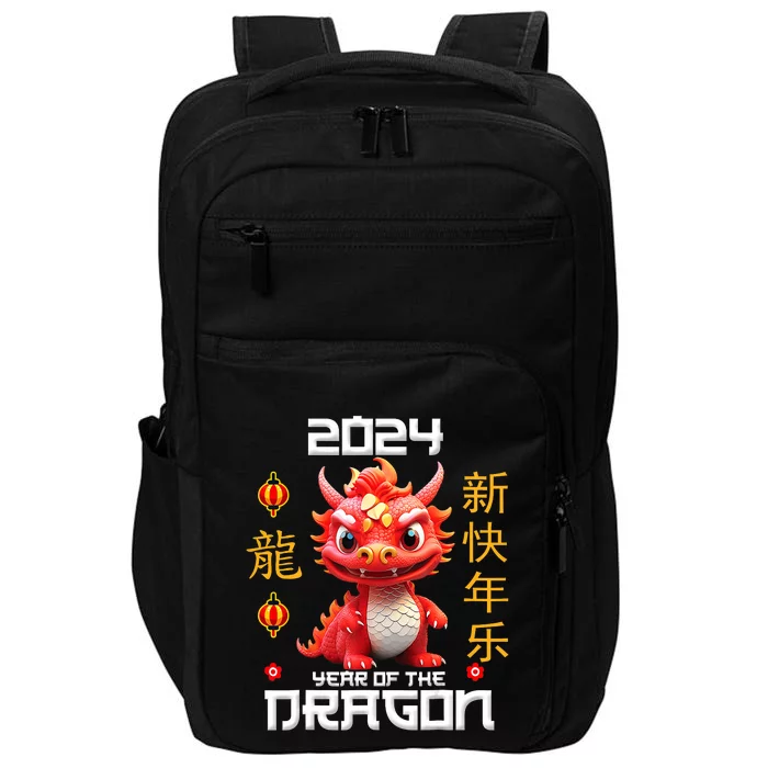 Chinese New Year Red Dragon Year Of The Dragon 2024 Impact Tech Backpack