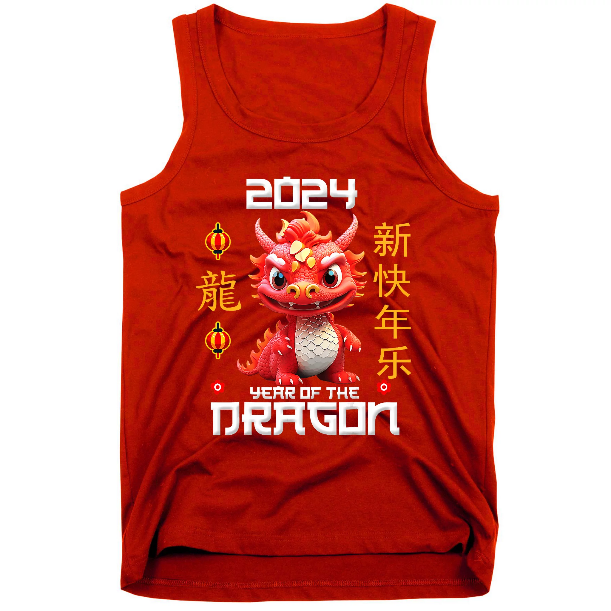 Chinese New Year Red Dragon Year Of The Dragon 2024 Tank Top   Cny5154027 Chinese New Year Red Dragon Year Of The Dragon 2024  Red Tk Garment.webp