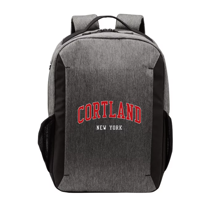 Cortland New York Varsity Sports Style Vector Backpack