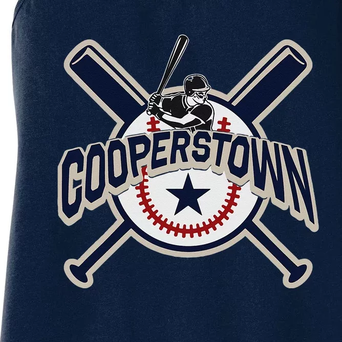 Cooperstown New York Baseball Game Family Vacation Women's Racerback Tank